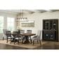 Mayberry Hill Montrose Side Chair with Light Grey Fabric in Espresso, , large