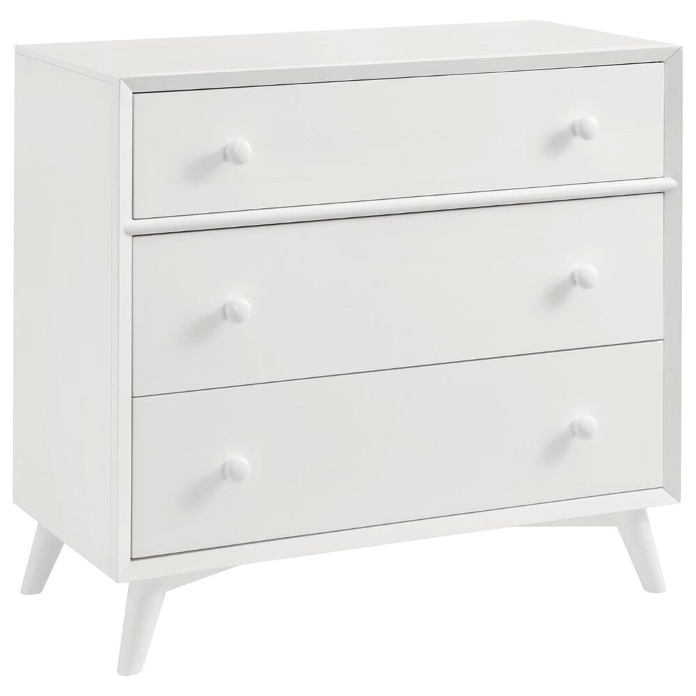 M Design Village Dawson 3-Drawer Dresser in White, , large