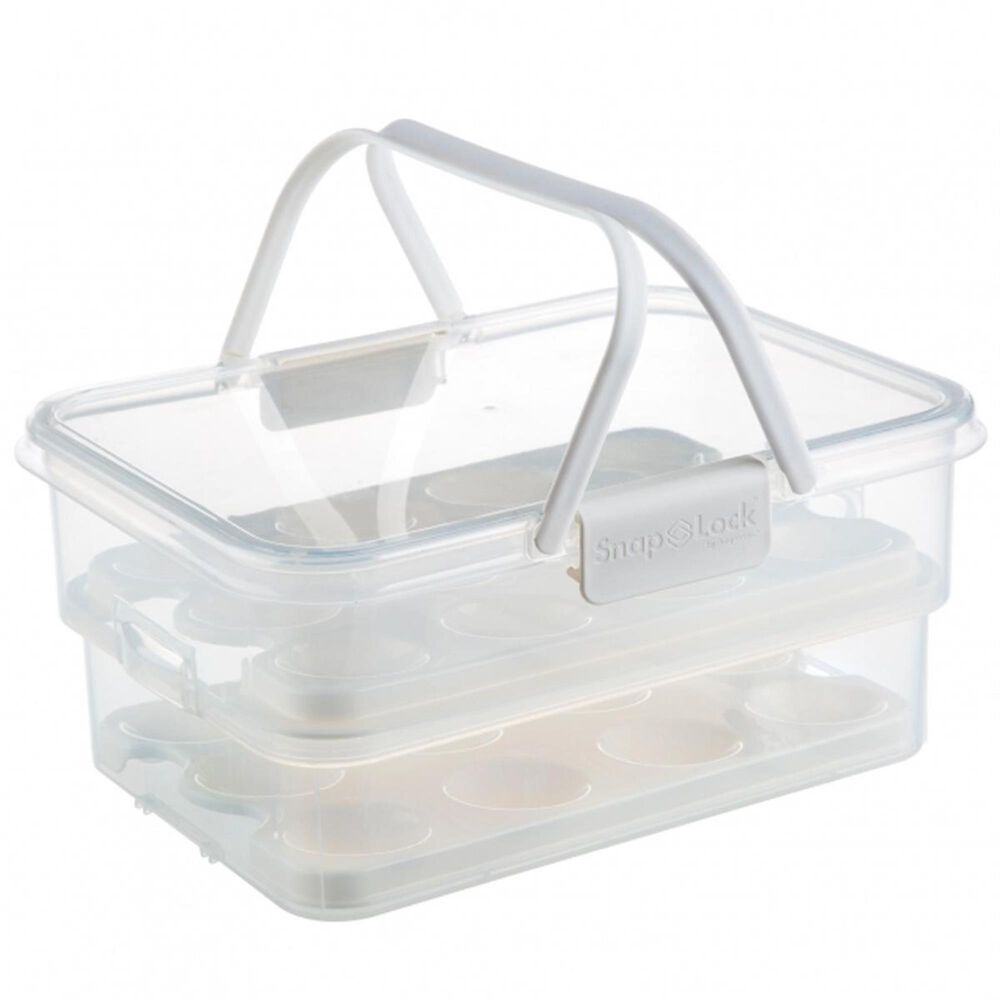 Progressive Snaplock Collapsible Deviled Egg Carrier, , large