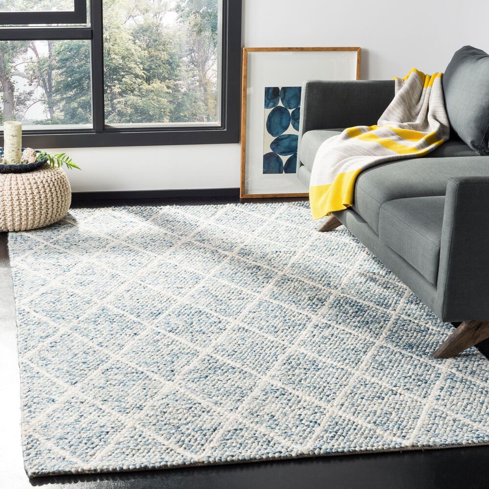 Safavieh Natura NAT712B 4&#39; x 6&#39; Ivory and Blue Area Rug, , large