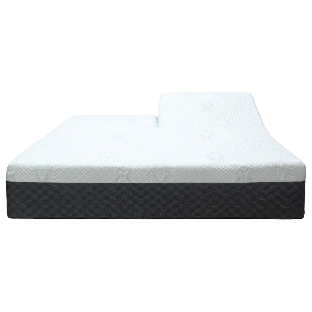 Sleeptronic Berkshire Regent Gel II Hybrid Firm Flex Head Queen Mattress with Gold Baselogic Flex Head Queen Adjustable Base, , large