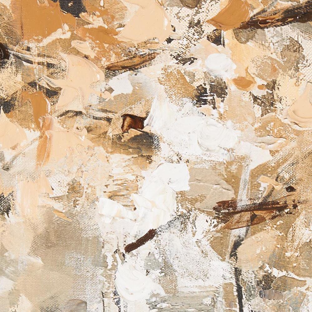 Maple and Jade 31&quot; x 58&quot; Canvas Forest Landscape Framed Wall Art in Gray, Gold and Brown, , large