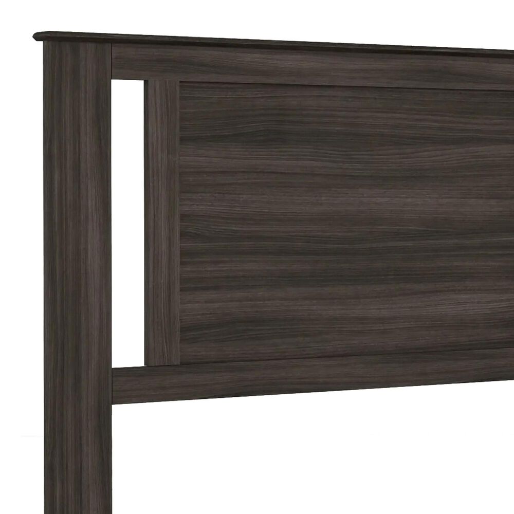 Lemoore Essential Queen/Full Panel Headboard with Side in Grey Walnut, , large