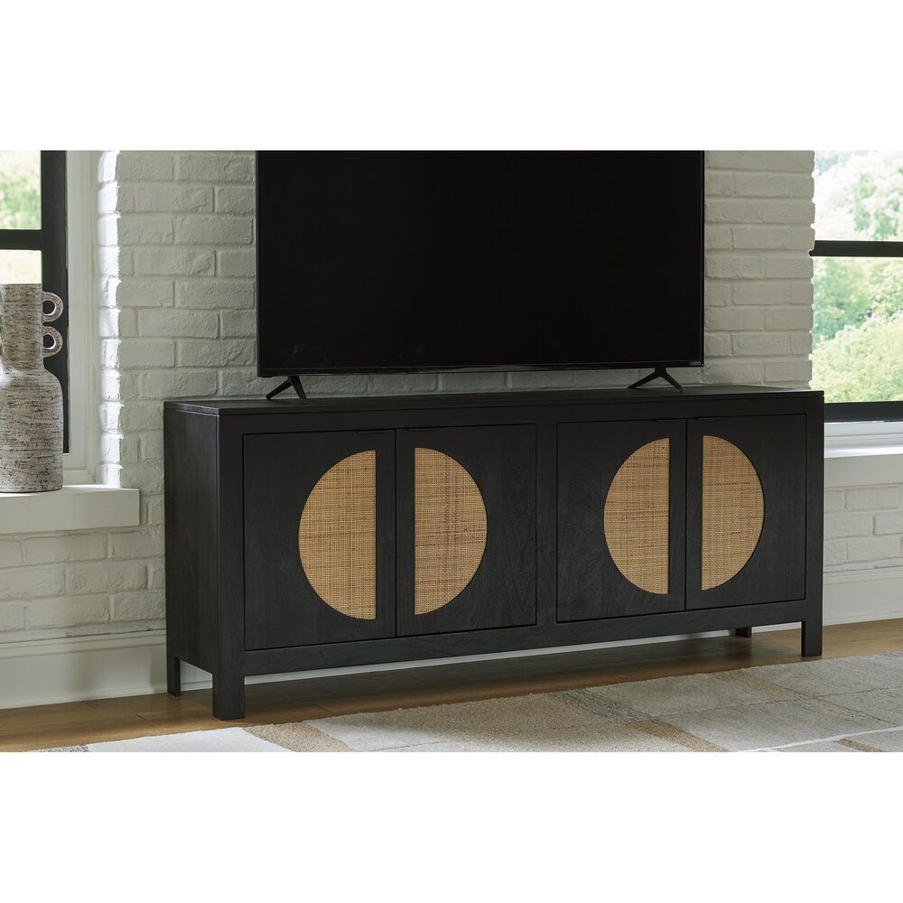 Ashley Cliffiings Accent Cabinet in Black and Natural, , large