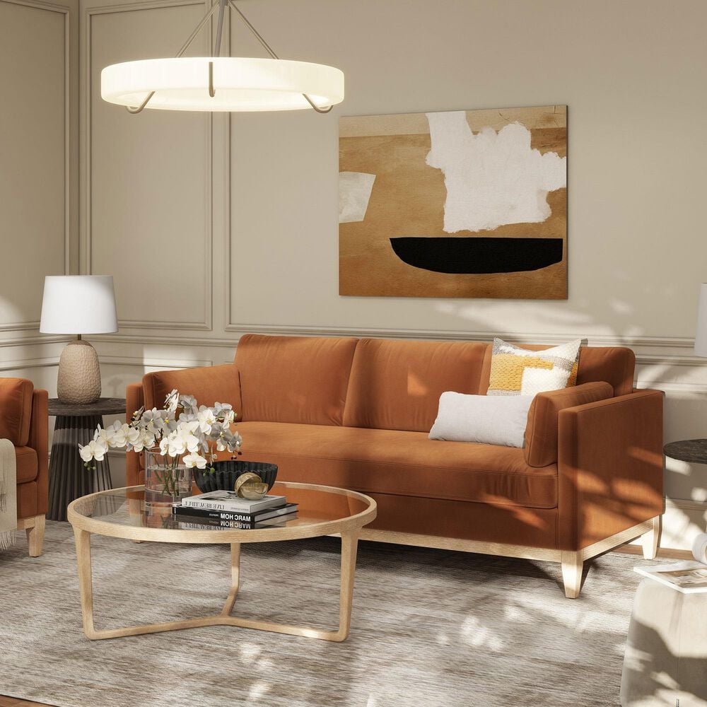 Jennifer Taylor Home Knox Accent Arm Chair in Burnt Orange, , large