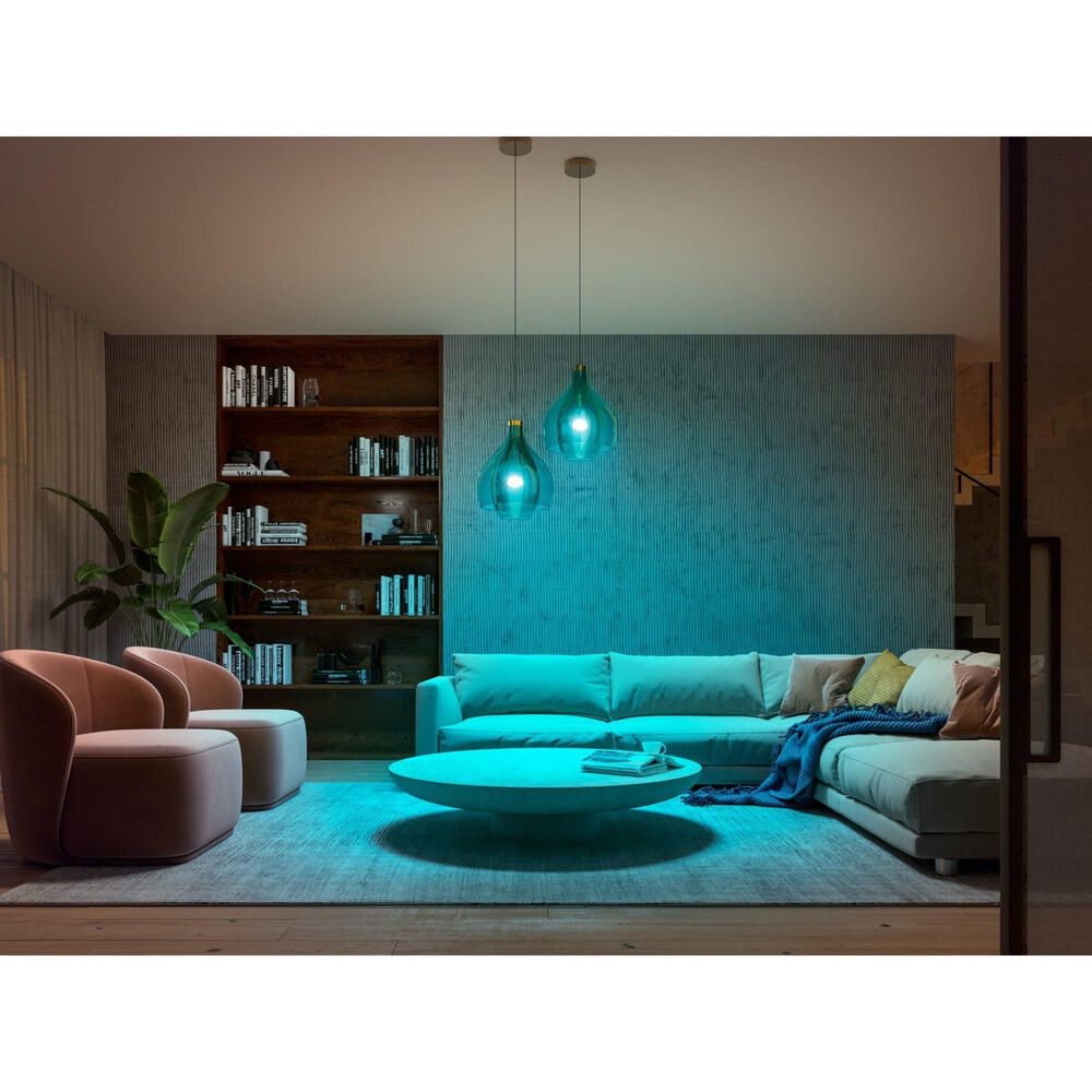 Philips E26 Color Ambiance Smart LED Bulb in White, , large