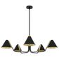 Hunter Grove Isle 5-Light Chandelier in Matte Black, , large