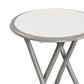 Timberlake 24" Folding Heavy Duty Stool in White and Gray, , large