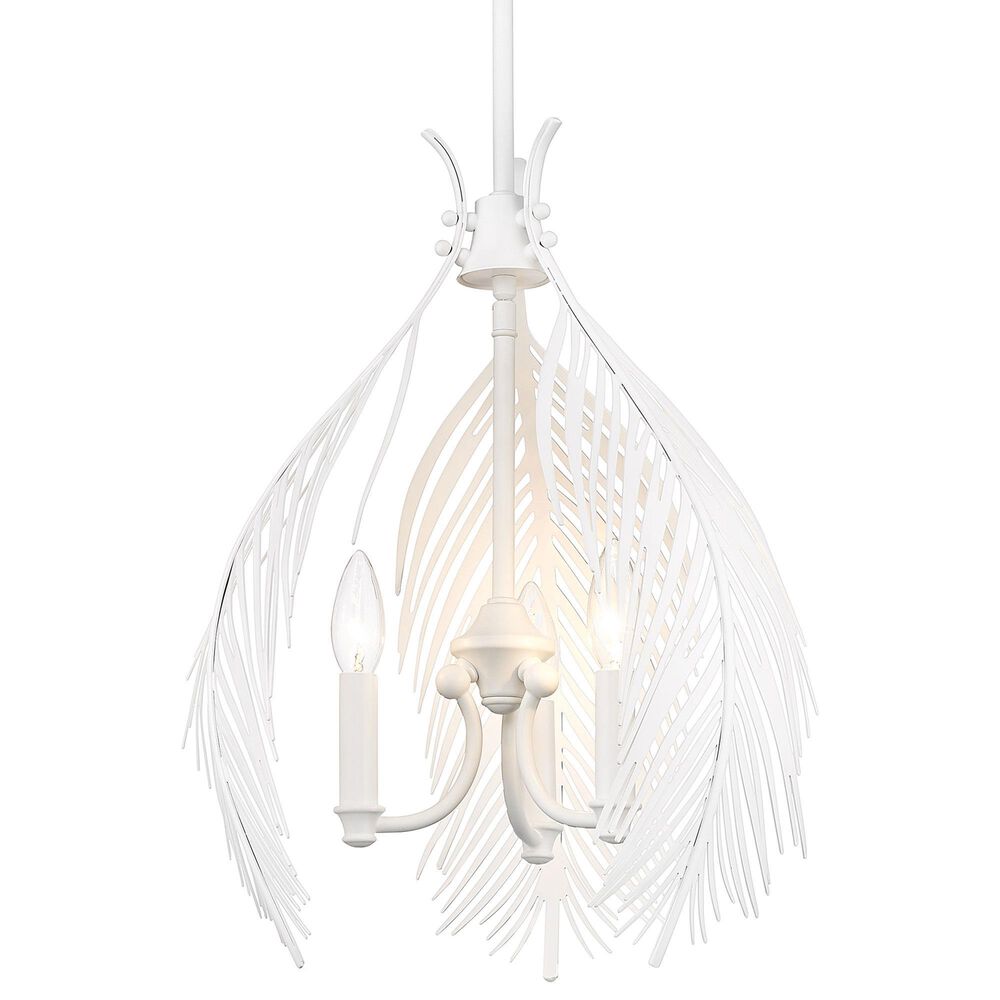 Golden Lighting Cay 3-Light Pendant in Matte White, , large