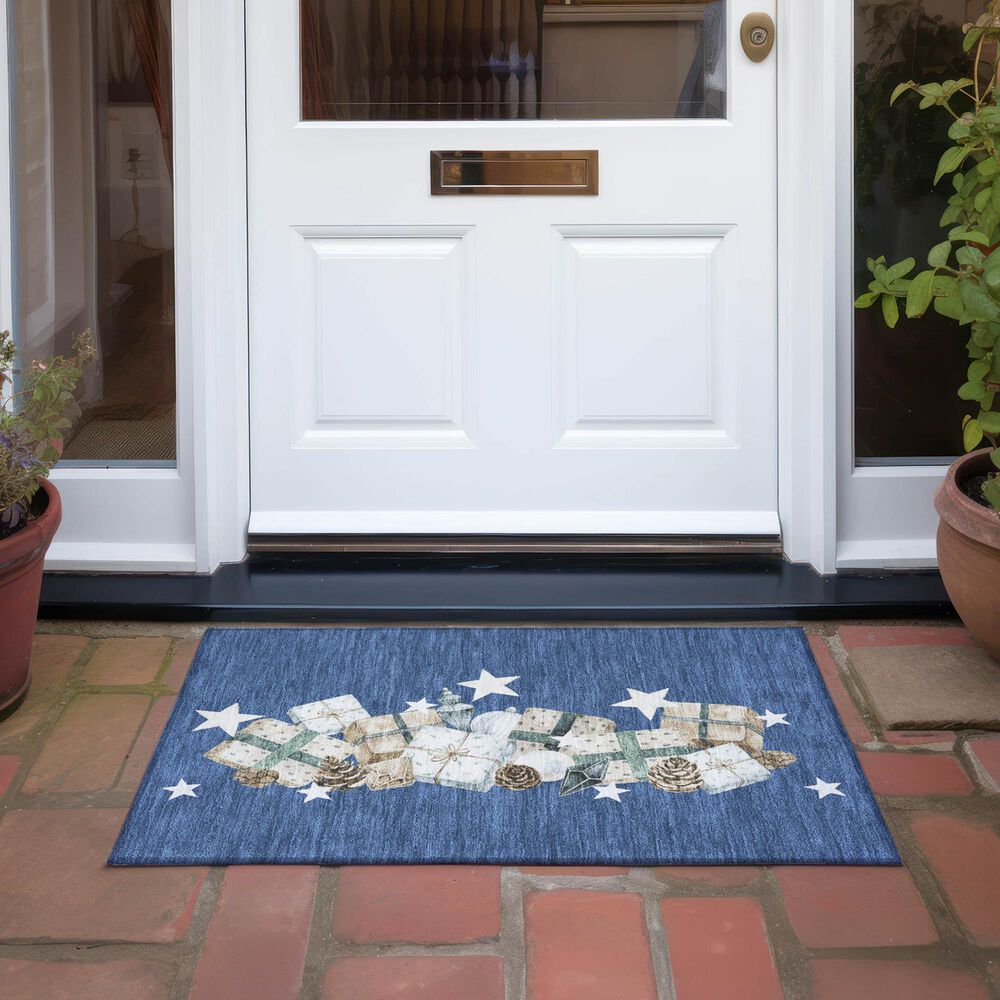 Dalyn Rug Company Wonderland WN33 Navy 1&#39;8&quot; x 2&#39;6&quot; Area Rug, , large