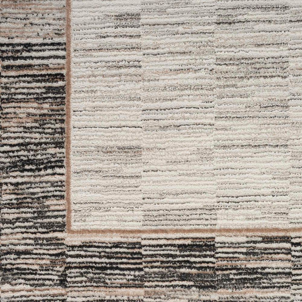Nourison Desire 3&#39;11&quot; x 5&#39;11&quot; Grey and Black Area Rug, , large
