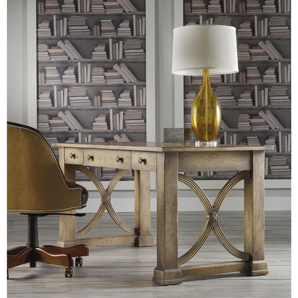 Hooker Furniture Melange Architectural Writing Desk with 3 Drawers, , large