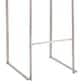Lumisource Fuji High Back Barstool with White Faux Leather in Stainless Steel (Set of 2), , large