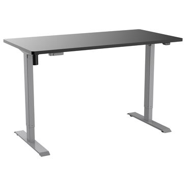 Rta Products Adjustable Sit Stand Desk in Black, , large