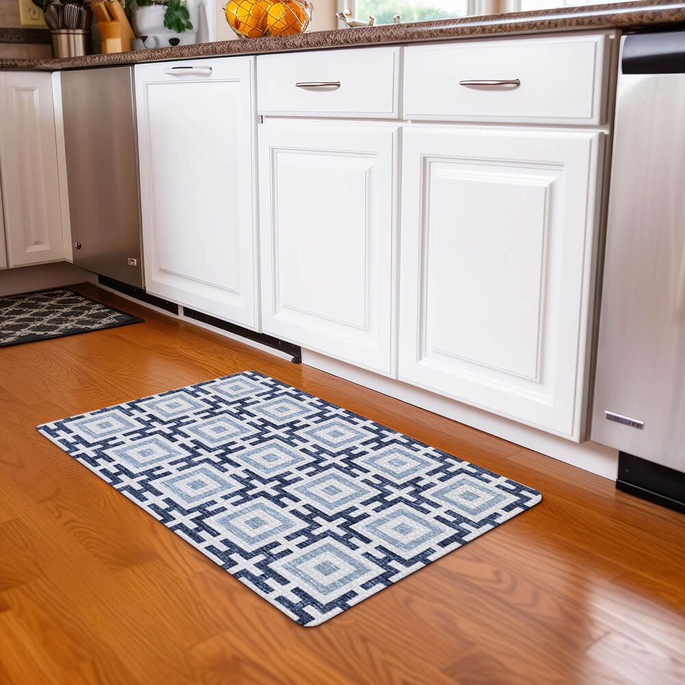Dalyn Rug Company Marlo 1&#39;8&quot; x 2&#39;6&quot; Navy Indoor/Outdoor Area Rug, , large