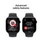Apple Watch Series 11 (GPS+Cellular) 46mm Jet Black Aluminum Case with Black Sport Band - M/L - Jet Black - (2025)(Pre-Order), , large