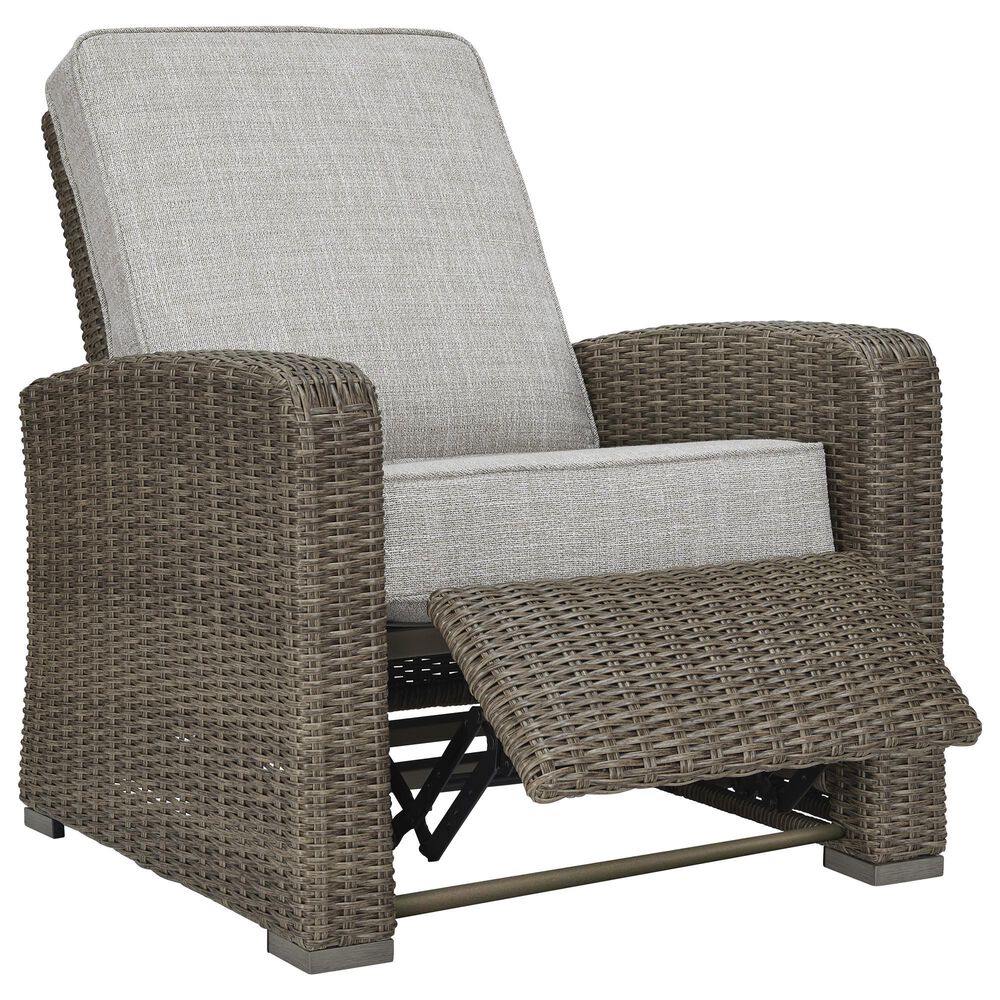Ashley Beachcroft Outdoor Recliner in Beige, , large
