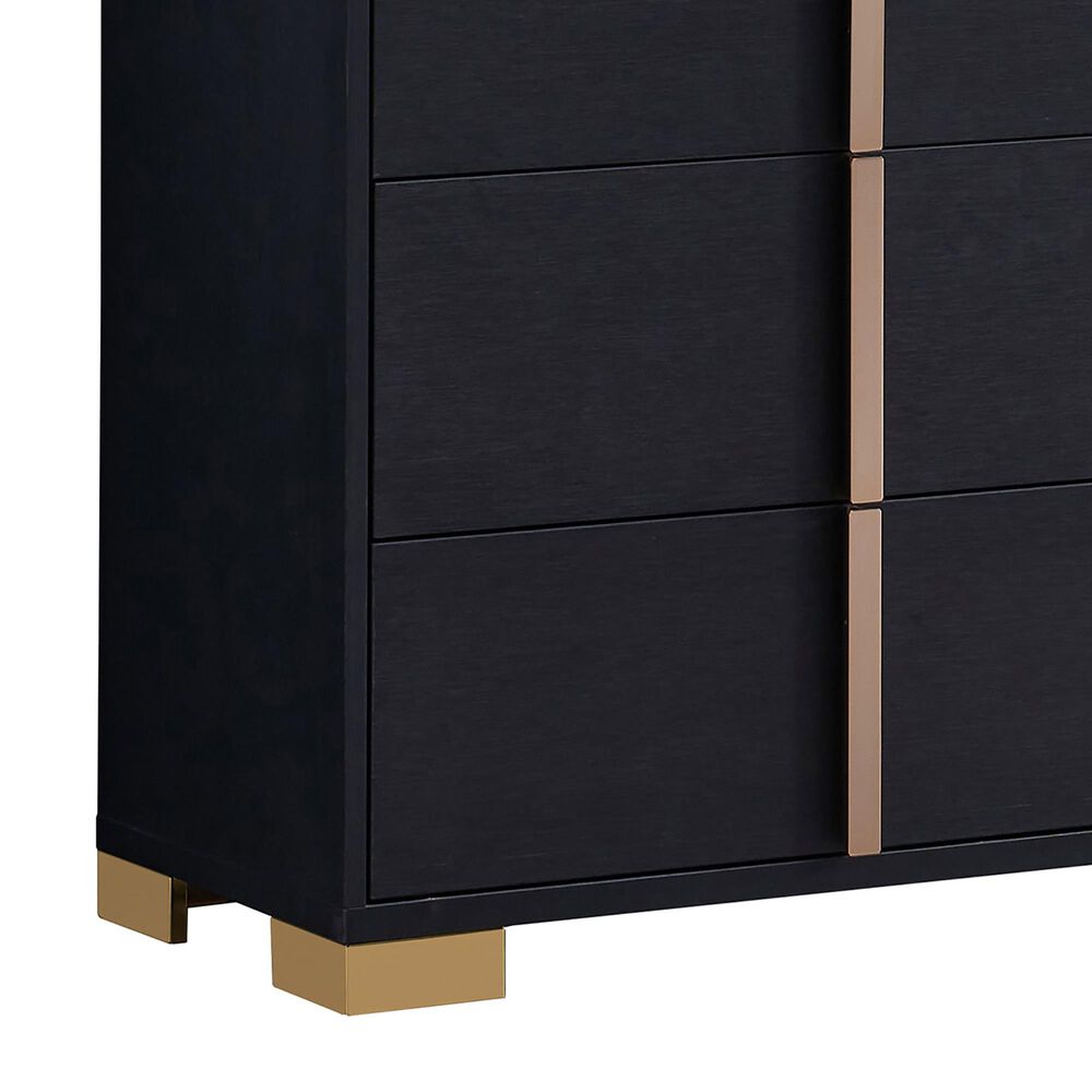 Pacific Landing Marceline 6-Drawer Dresser in Black, , large