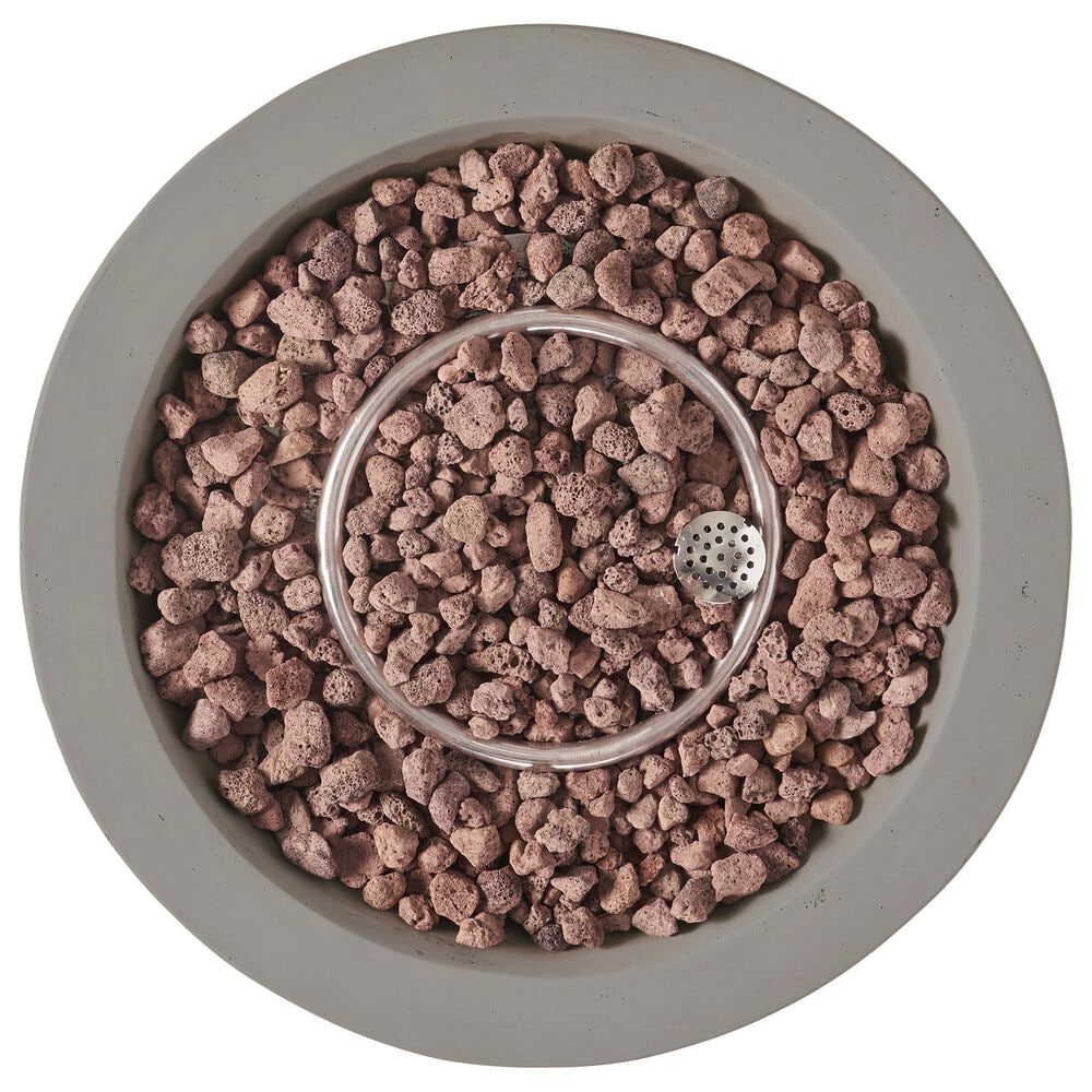 Hearth and Haven Outdoor Bowl-Shaped Propane Fire Pit with 40,000 BTU Output in Light Gray, , large