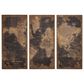 Maple and Jade 47" x 22" Vintage World Map Wall Decor in Black, Beige and Brown, , large