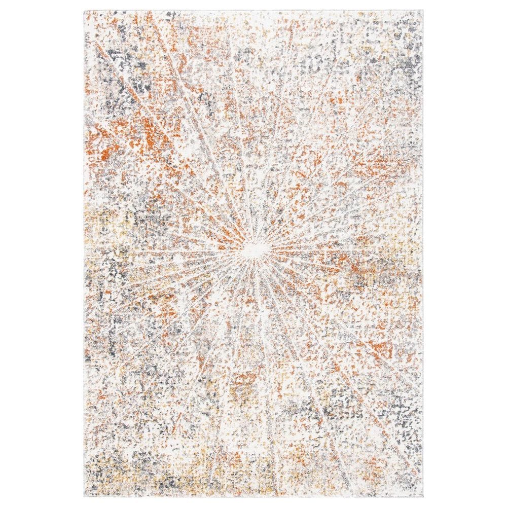 Safavieh Aston ASN728 4" x 6" Ivory and Grey Area Rug, , large