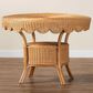 Baxton Studio Abena Dining Table in Light Honey - Table Only, , large