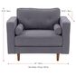 Sonax Mulberry Accent Chair in Grey, , large