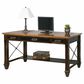 Wycliff Bay Hartford 3-Piece Writing Desk with Bookcase and Lateral File Set in Black, , large