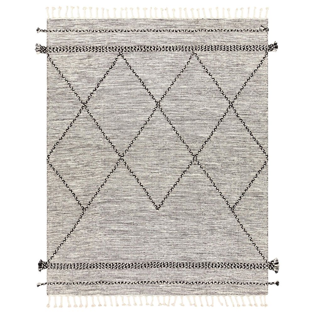 Surya Zanafi ZNF-2300 8' x 10' Black and Cream Area Rug, , large