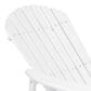 Hearth and Haven Maliu Outdoor Folding Adirondack Chair with Extendable Leg in White, , large