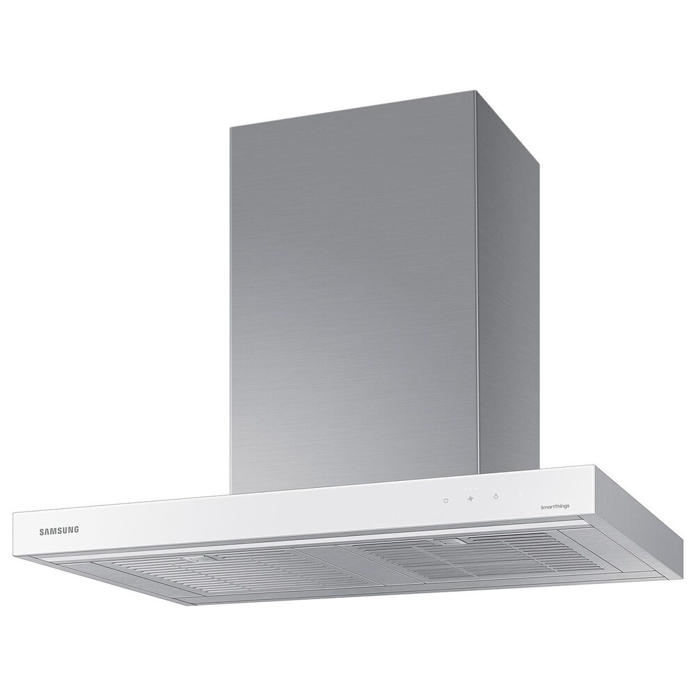 Samsung Bespoke 30" Bespoke Smart Wall Mount Hood in Clean White and Stainless Steel, , large