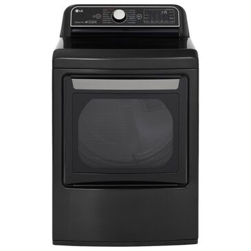 LG 7.3 Cu. Ft. Electric Dryer in Black Steel, , large