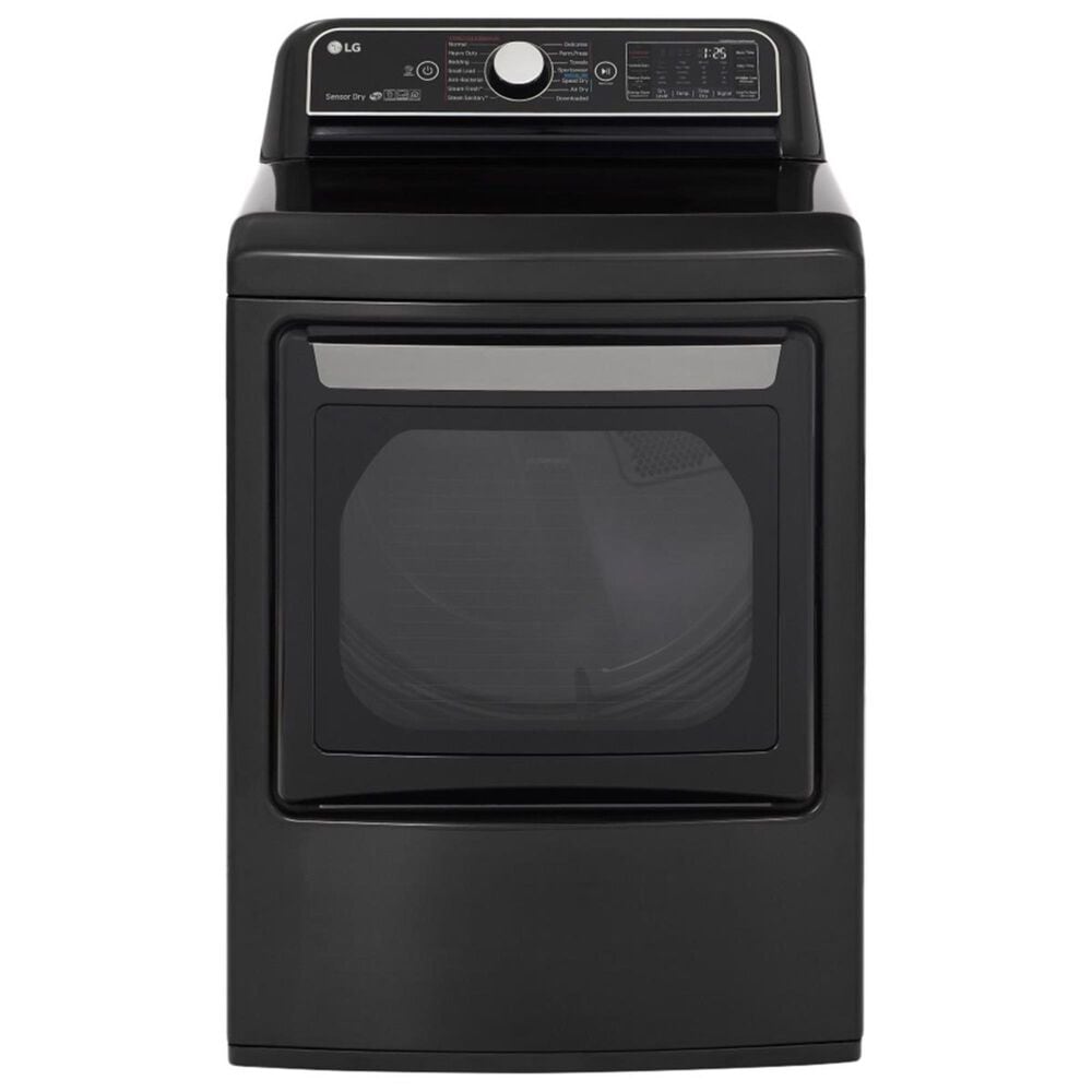 LG 7.3 Cu. Ft. Electric Dryer in Black Steel, , large