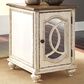 Ashley Realyn Chairside End Table in White and Brown, , large