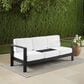 Linon Home Decor Karah 2-Seater Outdoor Sofa in White, , large