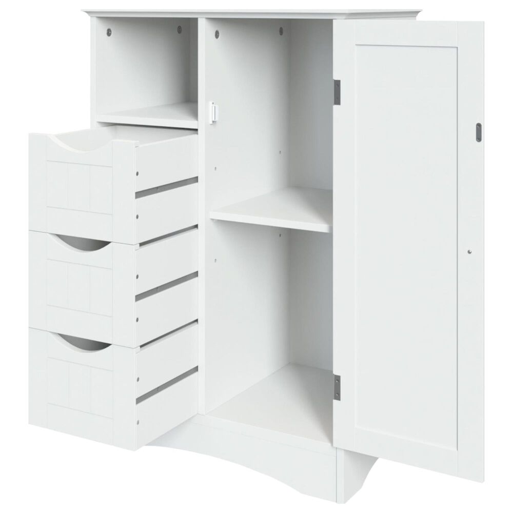 RiverRidge Home Ashland 1-Door Floor Cabinet in White, , large