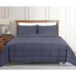 Ann Gish Slub Tencel 3-Piece King Quilted Coverlet Set in Marine, , large