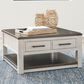Ashley Darborn Lift Top Cocktail Table in Gray and Brown, , large