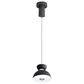 Golden Lighting Vintra LED 1-Light Pendant in Sand Black with Chrome, , large