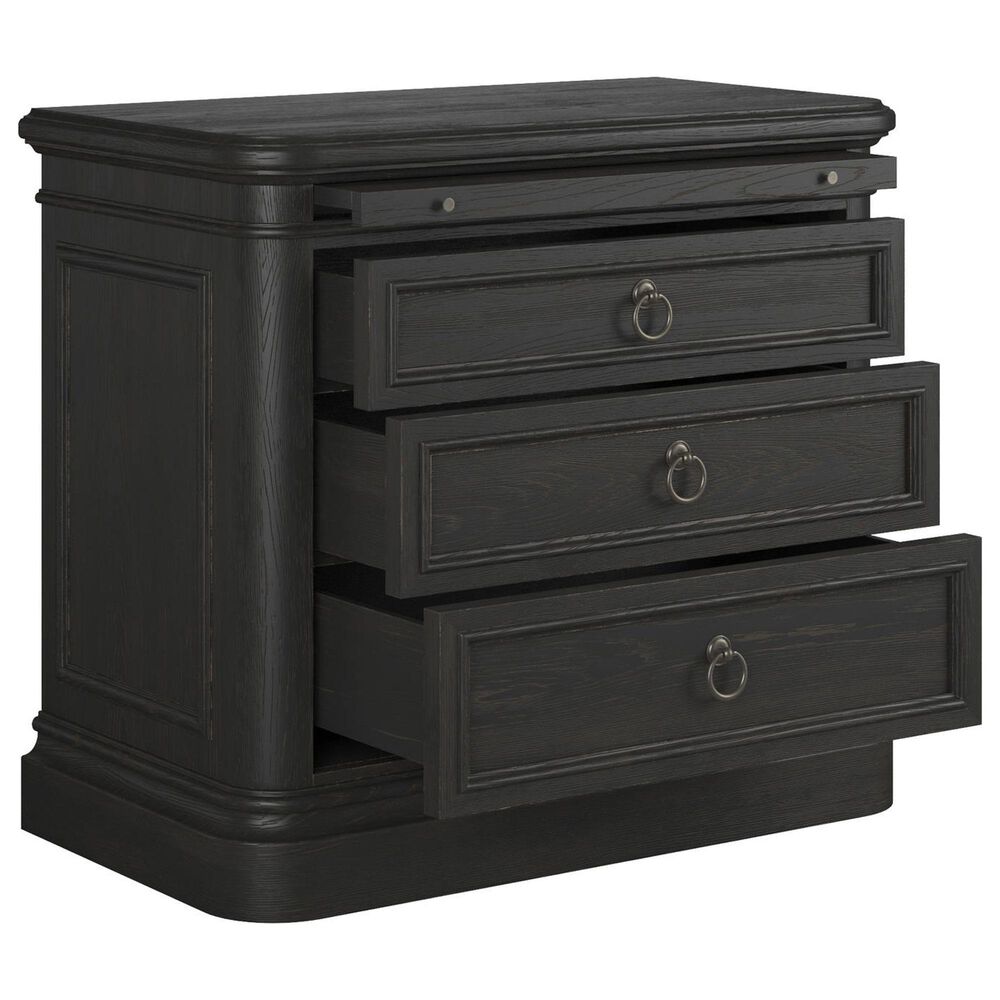 Vantage Atrium 3-Drawer Nightstand in Hand Rubbed Black, , large