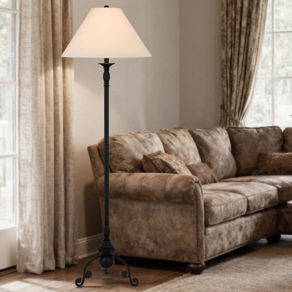 Cal Lighting Ironcrest Floor Lamp in Iron Black, , large