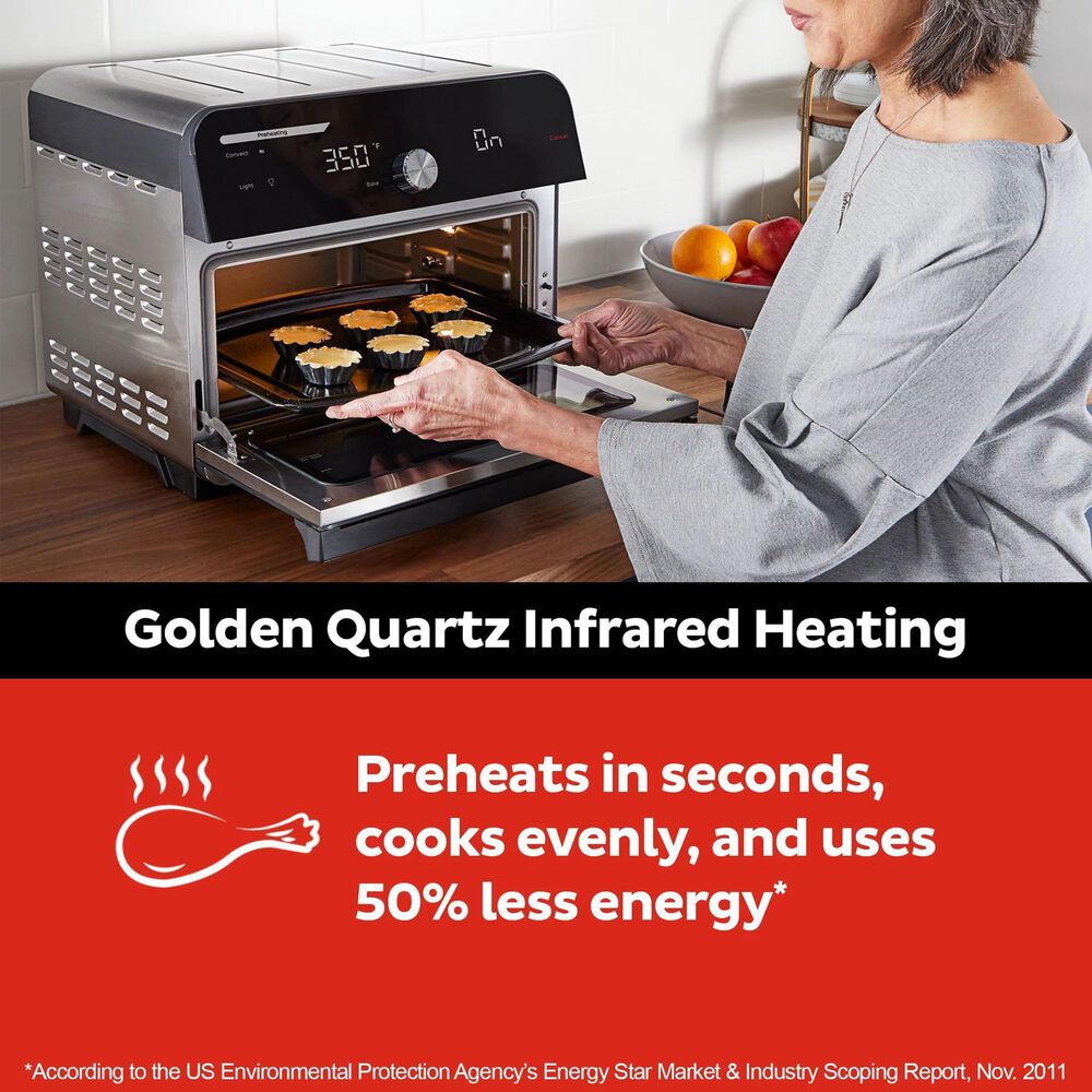 Instant Brands 18L Omni Plus Toaster Oven in Black and Silver, , large