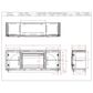 Legends Home Eclipse 65" Fireplace TV Stand in Bourbon Oak, , large