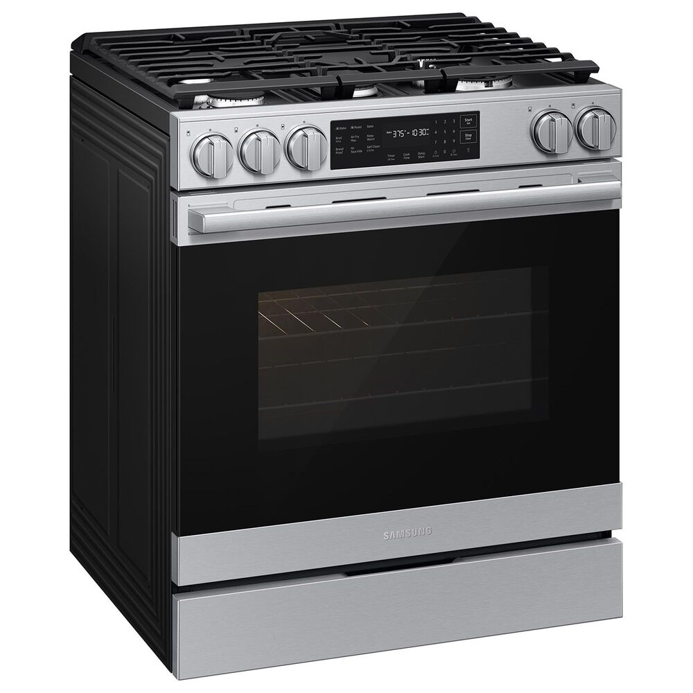 Samsung Bespoke 6.0 Cu. Ft. Smart Slide-In Gas Range with True Convection in Stainless Steel, , large