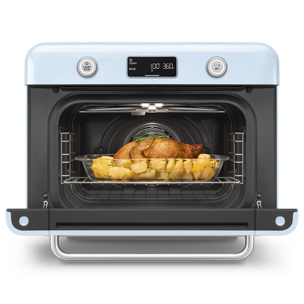 SMEG 1.06 Cu. Ft. Countertop Combi Steam Oven in Pastel Blue, , large