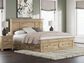 Ashley Makidern 2-Piece King Storage Bedroom Set with Six Drawers in Natural Brown, , large