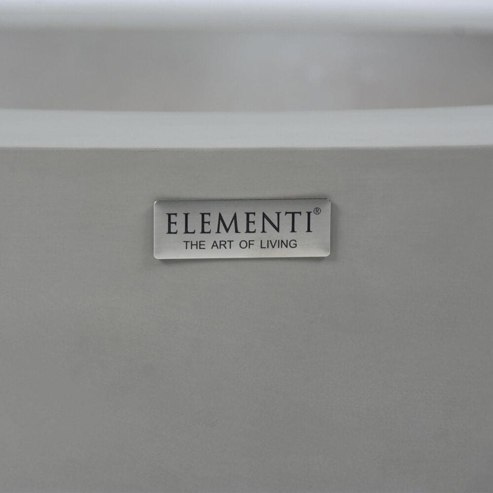 Elementi Fire Lunar Round Natural Gas Bowl Fire Table in Gray, , large