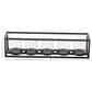 Maple and Jade 5-Glass Sleeve Decorative Candelabra in Matte Black and Clear, , large