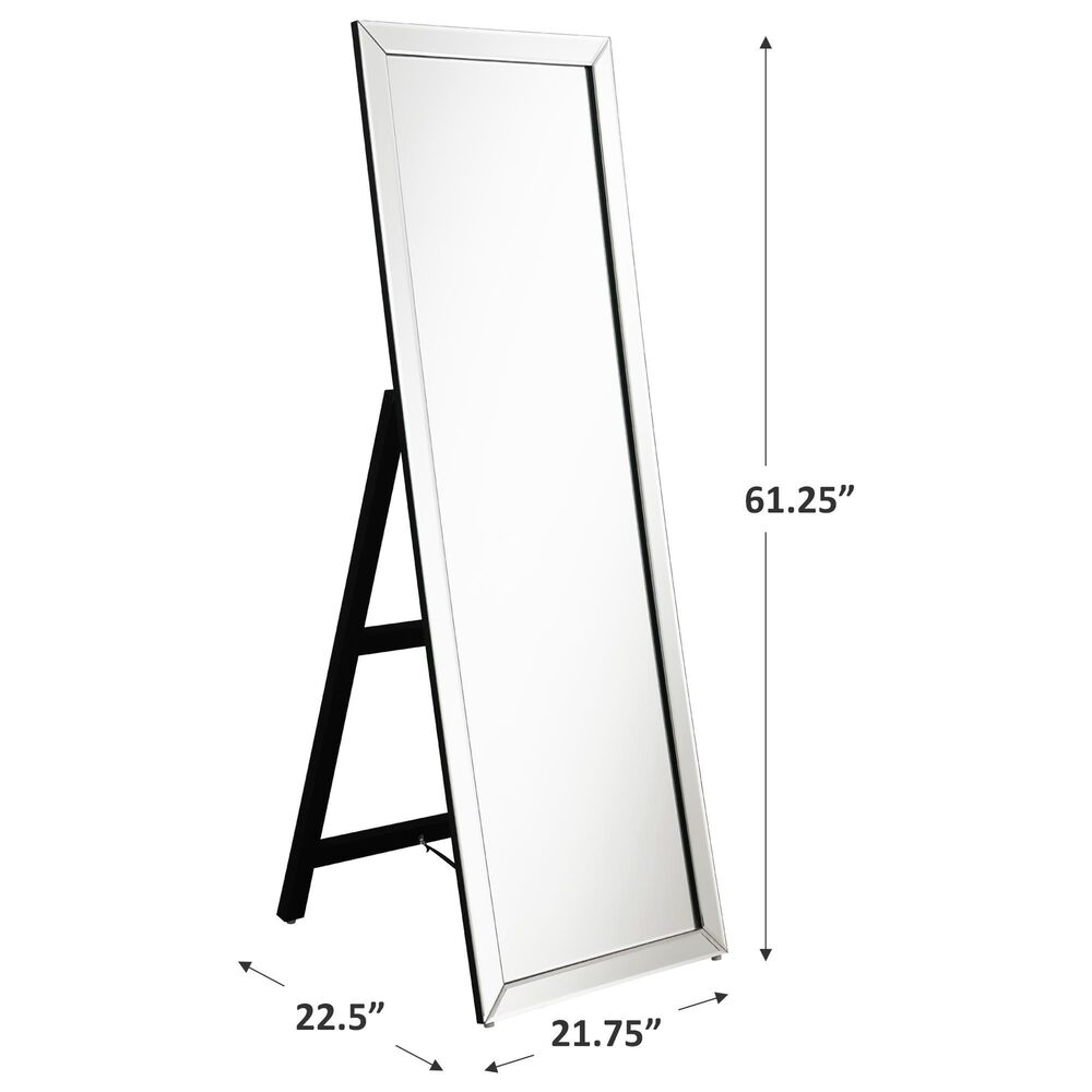 Pacific Landing Cheval Mirror in Silver, , large