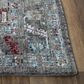 RIZZY Signature Gray and Multicolor 8" x 10" Area Rug, , large